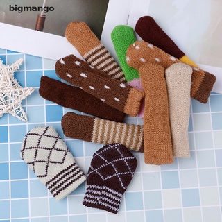 [bigmango] ใหม่ ผ้าคลุมขาโต๊ะ เก้าอี้ ถุงเท้าถัก ป้องกันพื้น 4 ชิ้น