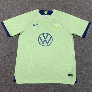 พร้อมส่ง เสื้อกีฬาแขนสั้น ลายทีมชาติฟุตบอล Wolfsburg 22-23 คุณภาพสูง ไซซ์ S-2XL