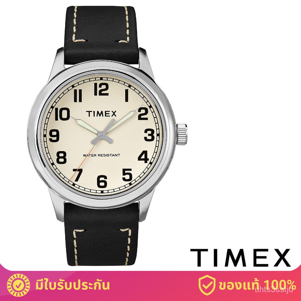 Timex TM-TW2R82000 New England นาฬิกาข้อมือผู้ชาย สีดำ gXEL