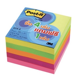 โพสต์อิท ขนาด 3X3 654-4 , 654-5 pk