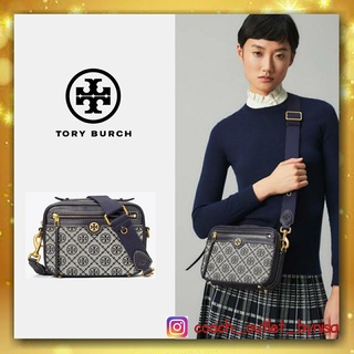 TORY BURCH T MONOGRAM JACQUARD CAMERA BAG