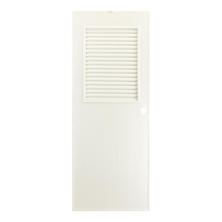 Bathroom door AZLE 80X200CM CREAM 1 AZLE-3 DOOR Door frame Door window ประตูห้องน้ำ ประตูห้องน้ำPVC บานประกอบ AZLE-3 เกล