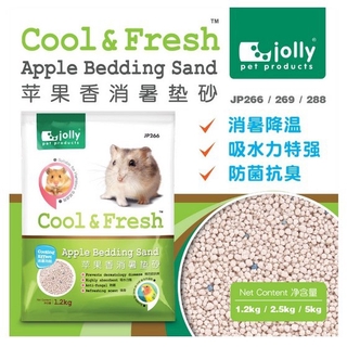 Jolly Cool&amp;Fresh Bedding Sand Lemon / Apple 2.5 kg ทรายเย็น ปูกรง รองกรง
