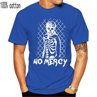 【hot sale】เสื้อยืดแขนสั้น พิมพ์ลายโครงกระดูกคาราเต้ No Mercy 80S สีดํา สไตล์เรโทร สําหรับผู้ชาย ผู้ใหญ่ 4C3 80S 2022สามา