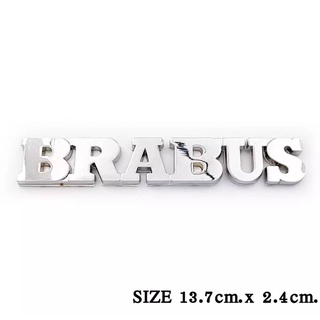 โลโก้ BRABUS บาบัส โลโก้อย่างดี โลโก้ติดรถ โลโก้พลาสติก บาบัส 13.7 cm. x 2.4 cm.