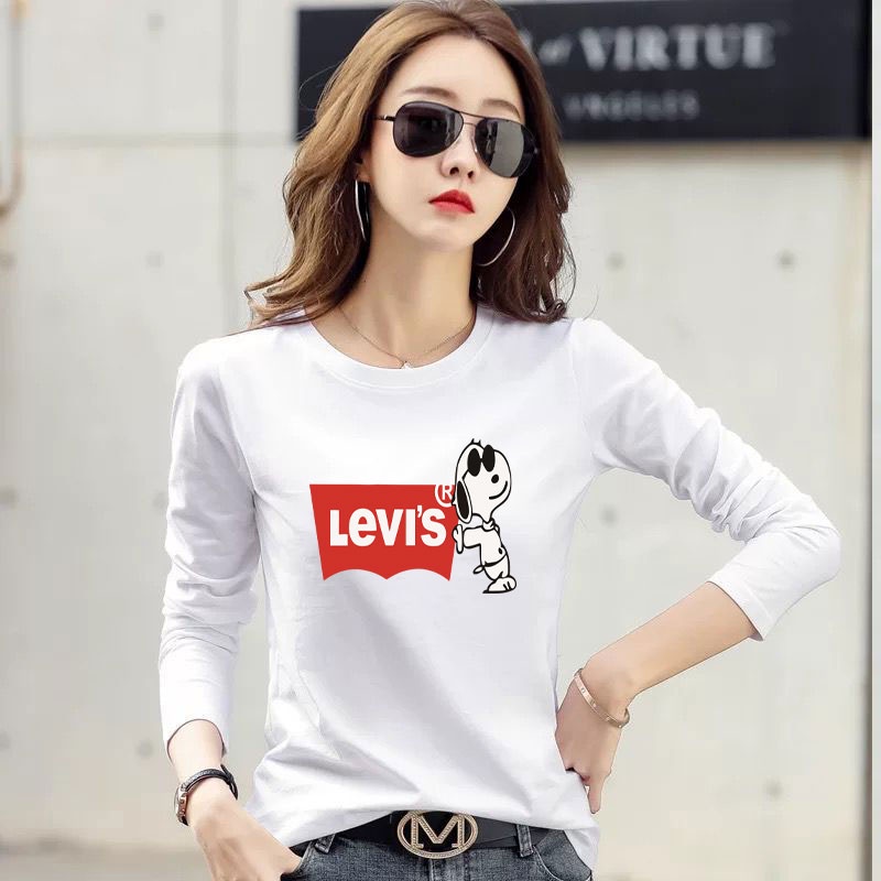 TL-187 เสื้อยืดแขนยาวแฟชั่นเกาหลี ผ้านุ่มใส่สบาย ลายการ์ตูนน่ารัก มีไซส์ S-XXL