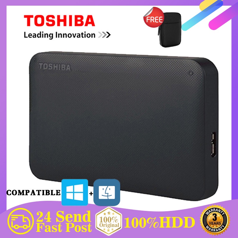 Authentic ！Toshiba HDD 2.5 Portable External Hard Drive Hard Disk 2TB 500GB 1TB HD Externo USB3.0 External Disk