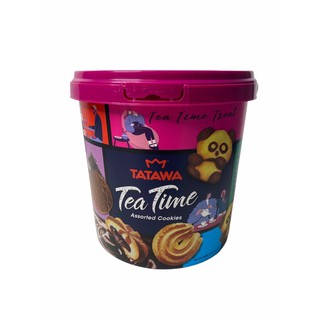 TATAWA Tea Time Assorted Cookies 400g ,Bucket รุ่นถัง..นำเข้าจากมาเลเซีย 1ถัง BUCKET/บรรจุ 400 g ราคาพิเศษสินค้าพร้อมส่ง