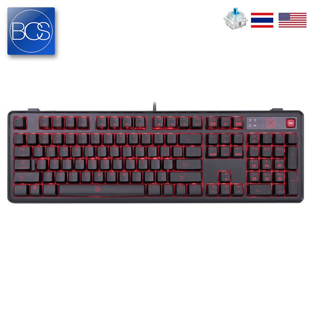 Tt eSPORTS MEKA PRO Mechanical Gaming Keboard Cherry MX Blue Switch คีย์บอร์ดเกมมิ่ง