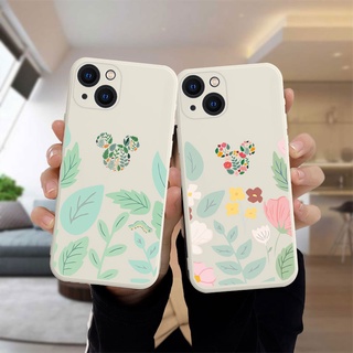 เคสไอโฟน 13 12 11 PRO MAX 6 7 6S 8 Plus X XR XS MAX 11 12 13 mini Se 2020 6SPlus 7Plus 6Plus 8Plus XSMAX ลายการ์ตูนมิกกี้ มินนี่  เคสโทรศัพท์มือถือ