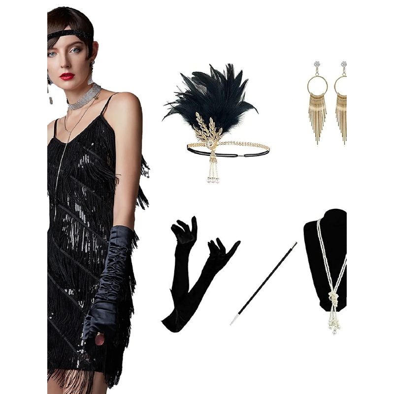 เครื่องแต่งกาย dress1920复古盖 比大码服新款女学圆领吊带连复古片连衣裙4XLthe ที่ยอดเยี่ยมชุดปาร์ตี้ชุด