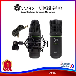 Mackie EM-91C Condenser Microphone ไมค์บันทึกเสียง ไมค์คอนเดนเซอร์ พร้อมตัวจับไมค์ รับประกันศูนย์ไทย 1 ปี