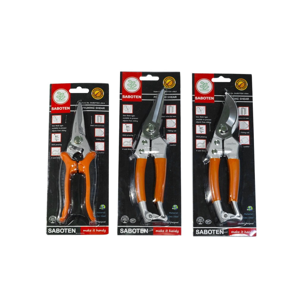 กรรไกรตัดกิ่งไม้ ปากนกแก้ว 8” JAPAN SABOTEN-086 - รูปที่ 5