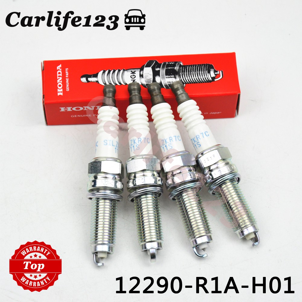ชุด 4 ชิ้น Iridium 12290-R1A-H01 SILZKR7C11S 92932 หัวเทียนสําหรับ Honda Accord CR-V 2.0