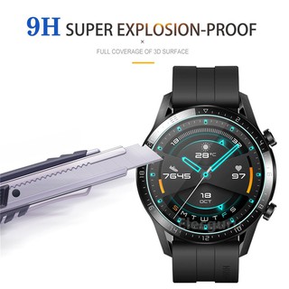 2 Pack Huawei Watch GT 2 46 มม. Smartwatch ป้องกันกระจกป้องกันหน้าจอแก้ว 9 H รอยขีดข่วนหลักฐานการระเบิด