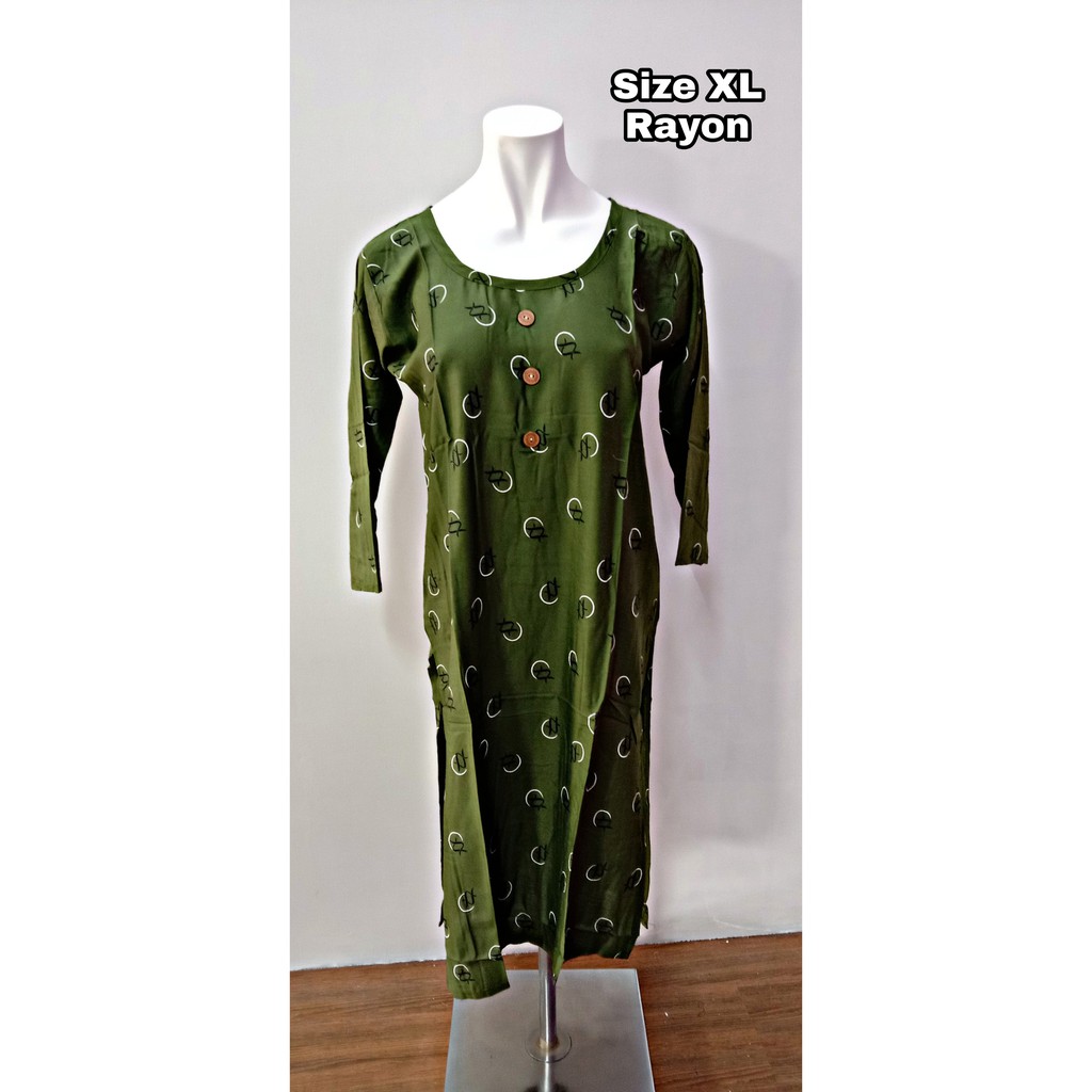 Kurti / Kurtis / Kurta / เสื้อสุภาพสตรี / Kurti / ผ้าเรยอน Kurti / Cotton Kurtis / Kurta / เสื้อ / P