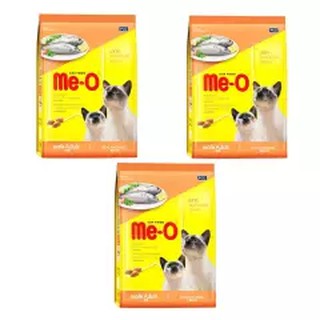 Me-O Cat Food Mackerel 1.2 kg (3 Pack) อาหารแมว มีโอ แบบเม็ด สูตรปลาทู ขนาด 1.2 กิโลกรัม (3ถุง)