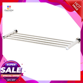 ชั้นวางพร้อมราว WS TS-515S-60 60 ซม. สเตนเลสTOWEL SHELF WS TS-515S-60 60CM STAINLESS STEEL