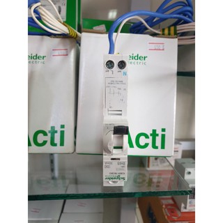 Schneider ลูกเซอร์กิต กันดูด rcbo 1p 45a รุ่นเกาะราง