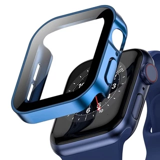 เคสกระจกนิรภัยกันรอยหน้าจอ กันน้ํา สําหรับ apple watch case 44/45/46/42 มม. iwatch SE 10 9 8 7 6 SE 5 4 40 มม. 41 มม.