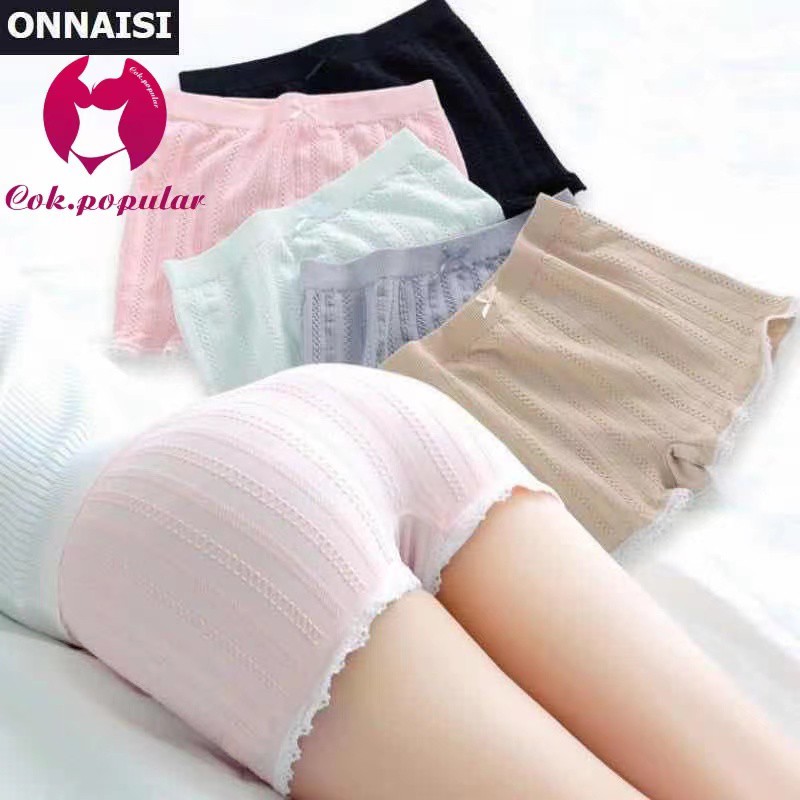 #022 ราคาพิเศษ สำหรับเดือนนี้  🚚 กางเกงซับใน แต่งขอบลูกไม้ ผ้านุ่ม N COK