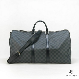 LOUIS VUITTON KEEP ALL BLACK MONOGRAM CANVAS SHW