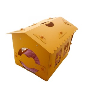 Goods for Dog บ้านสุนัขและแมว D Type - ส้ม