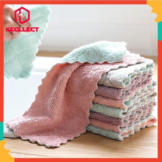 MICROFIBER ผ้าขนหนูไมโครไฟเบอร์สองชั้นสําหรับใช้เช็ดทําความสะอาด