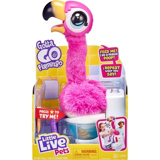 Little Live Pets Gotta Go Flamingo Interactive Plush Toy ของเล่นตุ๊กตานกฟลามิงโก้ สําหรับสัตว์เลี้ยง