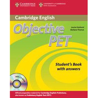 DKTODAY หนังสือ OBJECTIVE PET:SB. WITH ANS.&amp;CD-ROM (2ED)