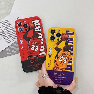 เคสโทรศัพท์มือถือ แบบนิ่ม ลาย The KOBE Jordan ป้องกันเลนส์กล้อง สําหรับ iPhone 14 13 11 12 Pro Max Xs Max XR