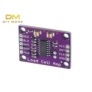 Diymore DC2.6-5.5V HX711 โมดูลเซนเซอร์วัดน้ําหนักอิเล็กทรอนิกส์ ความแม่นยําสูง 24-bit A/D