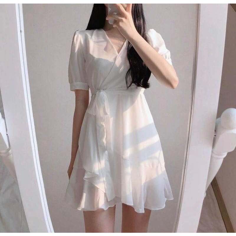 white long dress shopee