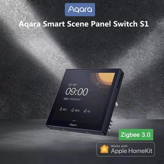 Aqara S1 Zigbee กล่องควบคุมฉากอัจฉริยะ IPS หน้าจอสัมผัส 3.0 นิ้ว ควบคุมด้วยเสียง APP Siri รองรับ HomeKit