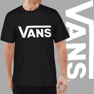 เสื้อยืดใหม่เสื้อยืดVANS CLIC BLUE LOGO T-SHIRT กันแท้ขนาดเต็มS-5XLเสื้อยืดพิมพ์ลายแฟชั่น