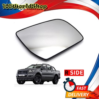 เนื้อเลนส์กระจก เลนส์กระจกมองข้าง ข้าง ขวา ใส่ Ford Ranger Mazda Bt-50 Pro 2012 - 2019