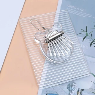เครื่องดนตรีเปียโนนิ้วโป้ง คาลิมบา คริสตัลใส ขนาดเล็ก 8 คีย์ kalimba