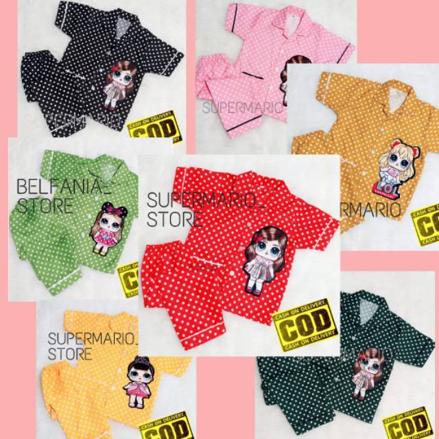 LOL GIRLS PAJAMA SET POLKADOT CHILDRENS PAJAMA SET CHILDRENS PAJAMA SET CHILDRENS PAJAMA SET GIRLS S