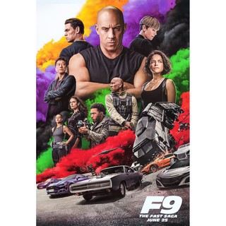 โปสเตอร์ หนัง Fast 9 เร็ว..แรงทะลุนรก 9 F9 the fast saga Fast &amp; Furious 9 2020 POSTER 24”x35” Inch Vin Diesel v2