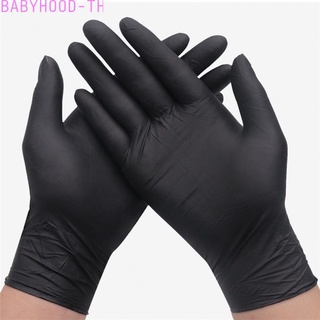 【Big Discounts】20 Pairs of Pure Nitrile Gloves (Latex Free) Protective Gloves - Black#BBHOOD