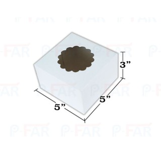 กล่องเค้กชิ้น ขนาด 5x5x3 นิ้ว (100 ใบ) MP034_INH109