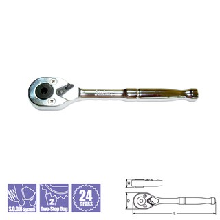 KOKEN 2749P-1/4HF-5 ด้ามฟรี 1/4"-5" สำหรับดอกไขควงแกน 1/4" (125mm) | MODERTOOLS OFFICIAL