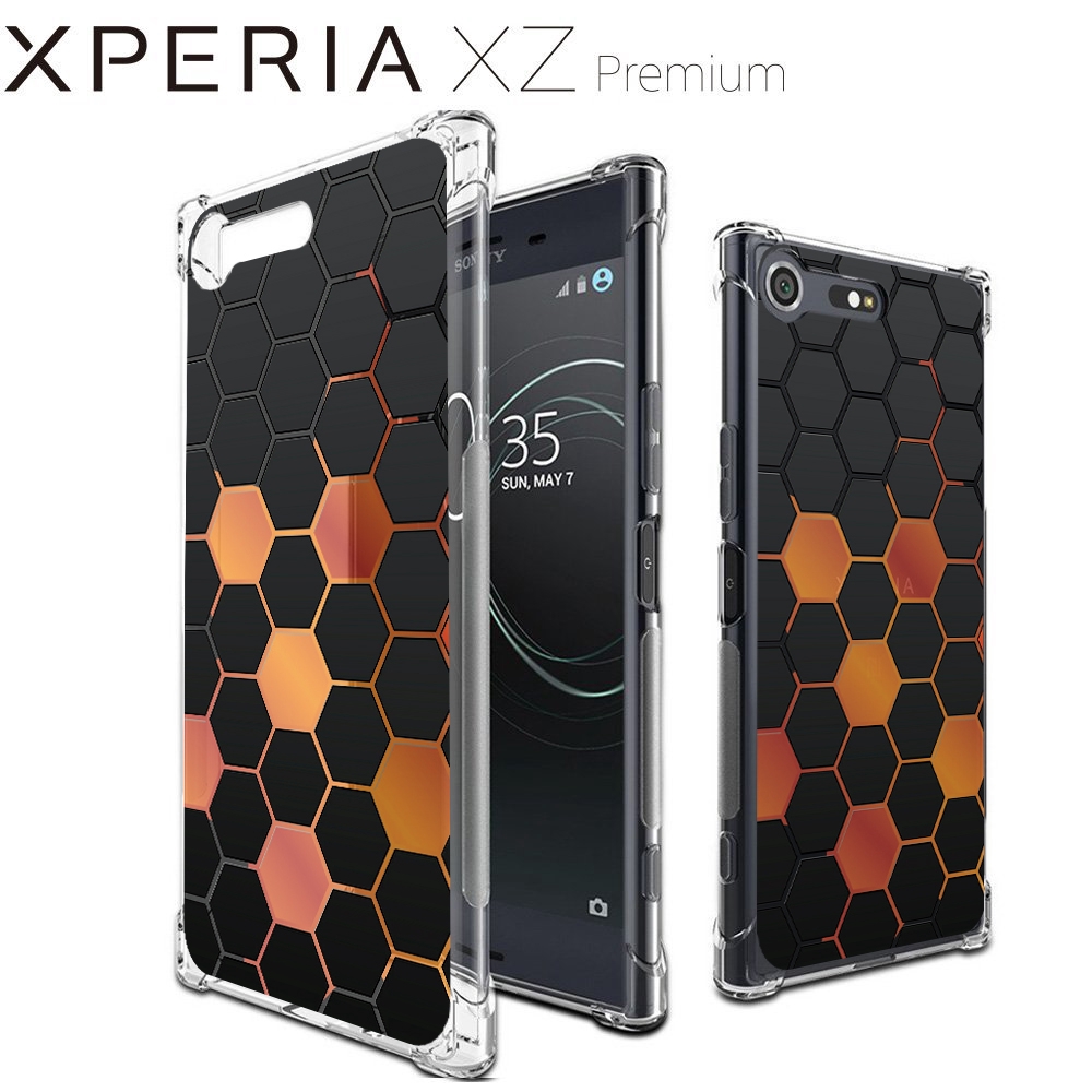 เคส สำหรับ Sony Xperia XZ Premium Polygon Series 3D Anti-Shock Protection TPU Case [PG002]