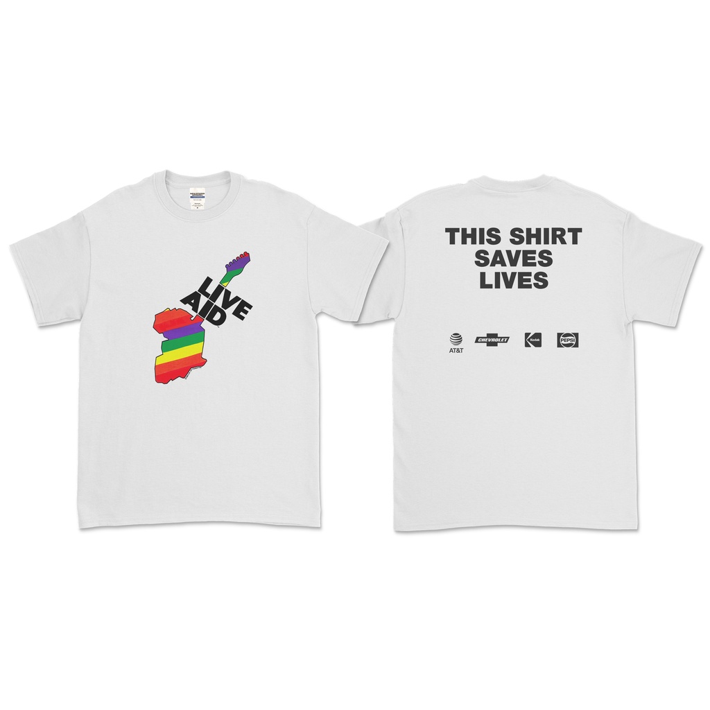 เสื้อยืด LIVE AID 1985 (FRONT BACK)