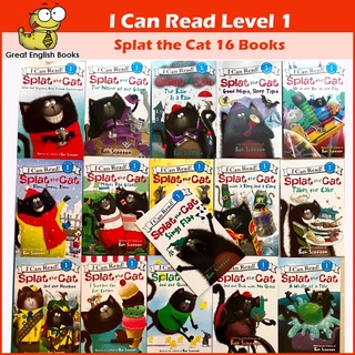 พร้อมส่ง เซตหนังสือนิทานภาษาอังกฤษ  I Can Read ! Splat The Cat  16 เล่ม