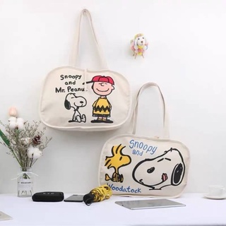 กระเป๋าสะพาย snoopy ผ้าแคนวาส