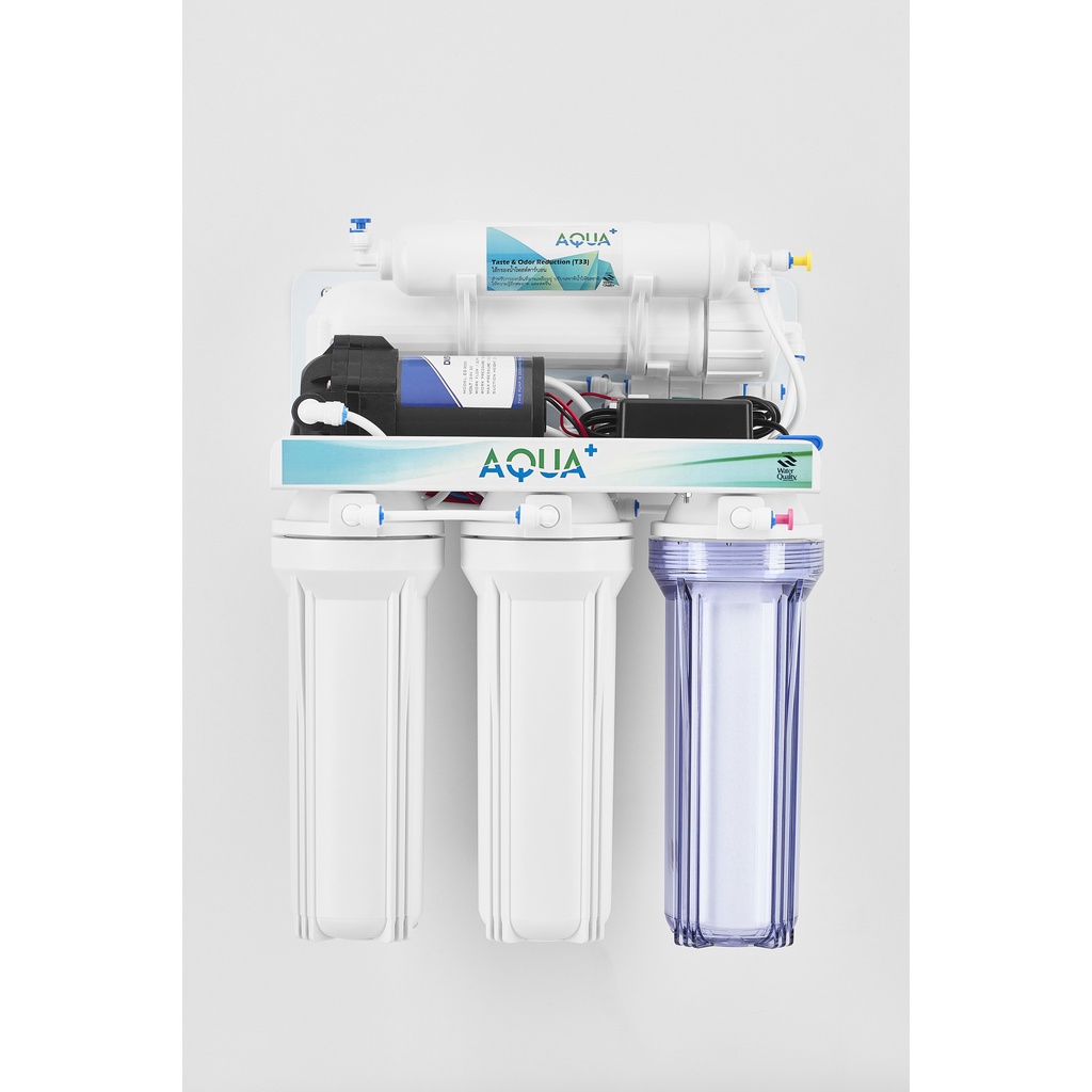เครื่องกรองน้ำ RO AQUA PLUS 50GPD น้ำสะอาด หายห่วง!! แถมฟรี PP 2 ชิ้น / ข้อต่อ 2 ตัว