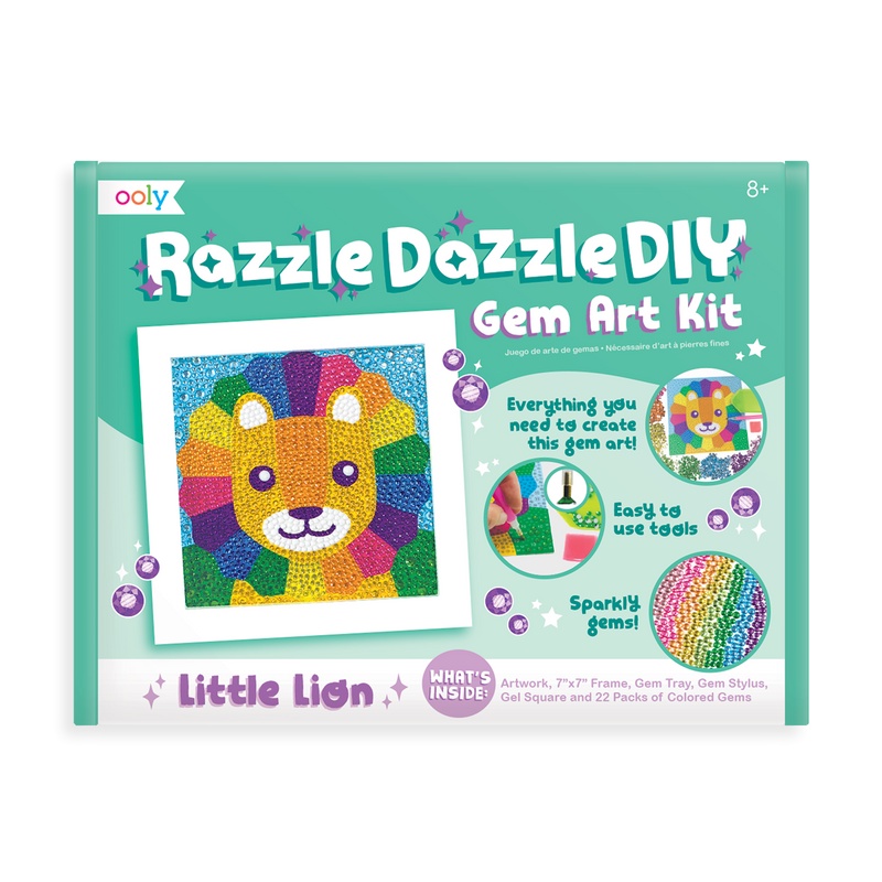 OOLY - ชุดประดิษฐ์ติดเพชร อุปกรณ์พร้อมในตัว Razzle Dazzle DIY Gem Art Kit นำเข้าจากอเมริกา (มีให้เลือก 4 ลาย)