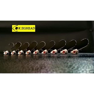 OK JIGHEAD L-Slim Jig เบ็ด Mustad หัวจิ๊กตาหวาน ทรงสลิม สำหรับเหยื่อยาง (3.5g - 15g) L-Slim Jighead 2X/3X