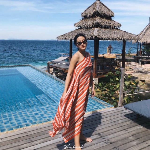 Jaffa one shoulder dress